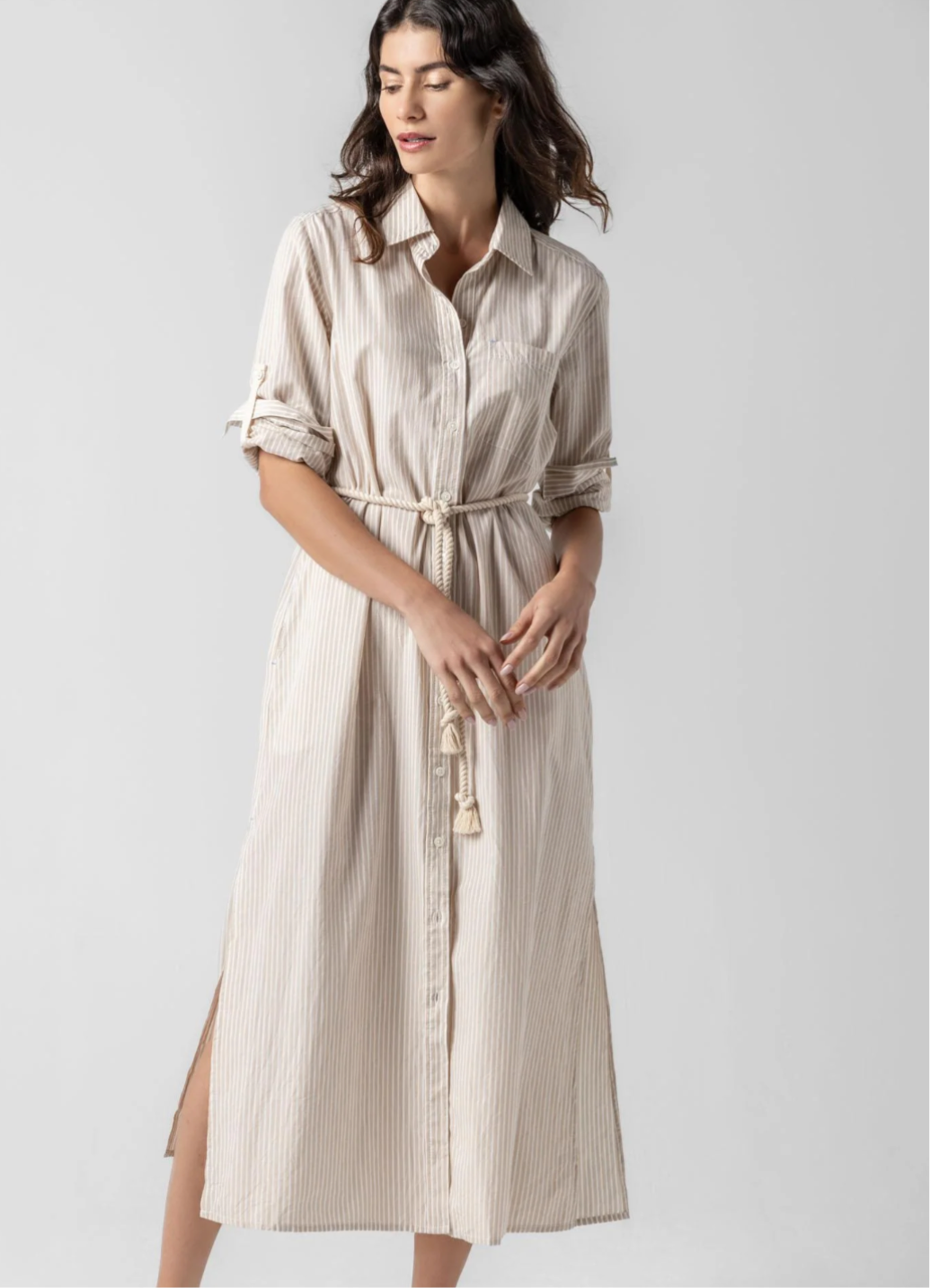 Poplin Stripe Maxi