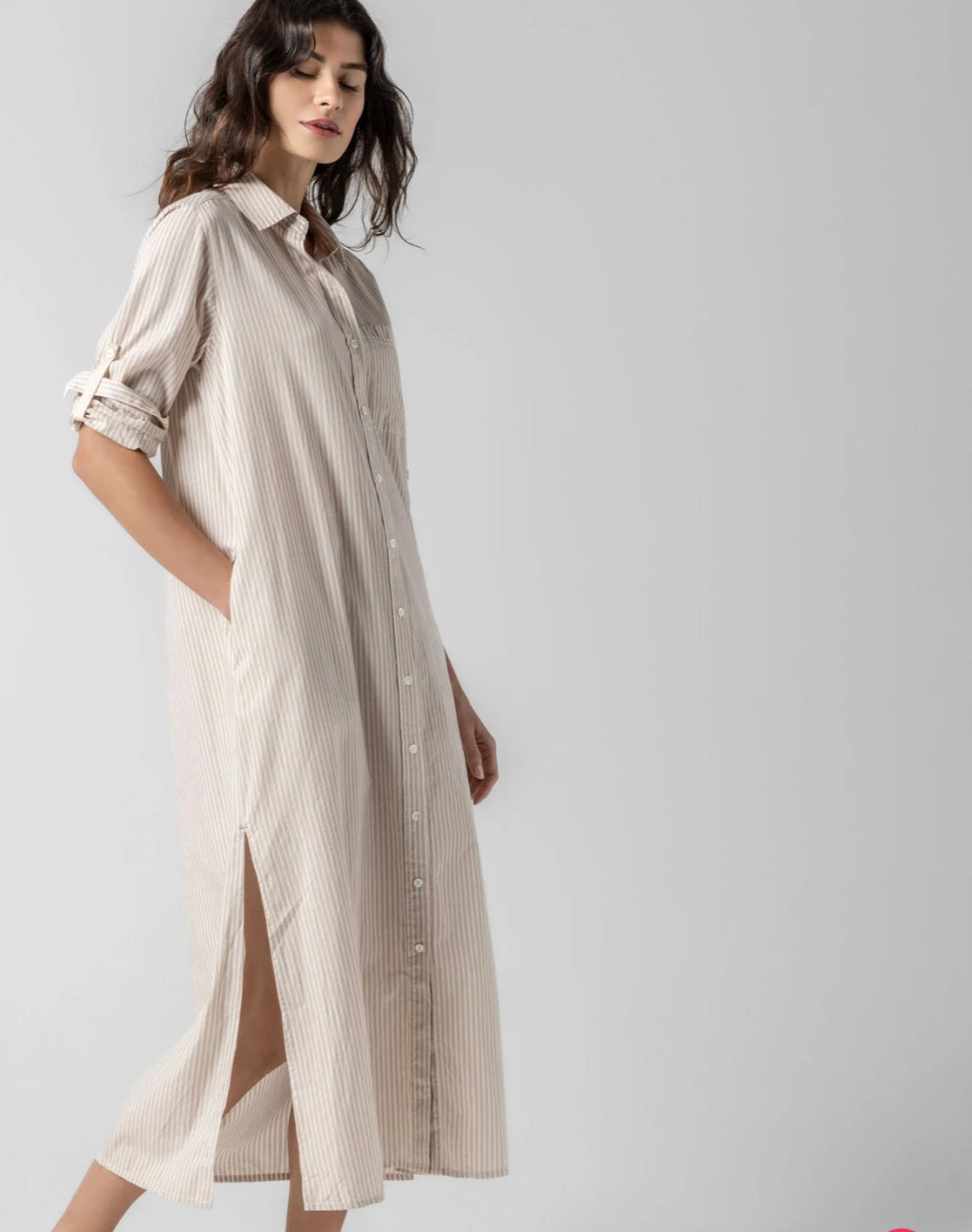 Poplin Stripe Maxi