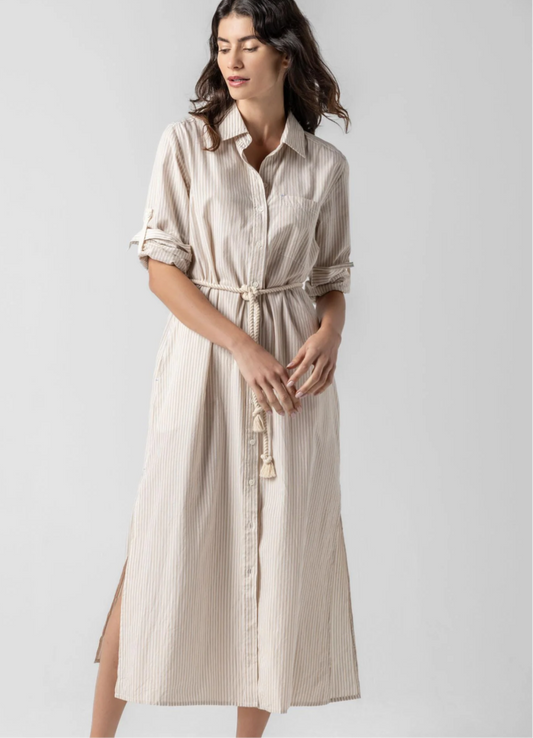 Poplin Stripe Maxi